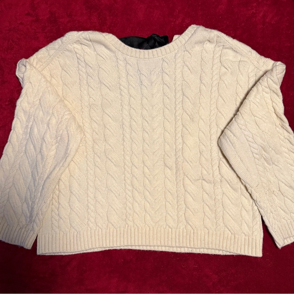J. Crew Cream Cable Knit Sweater